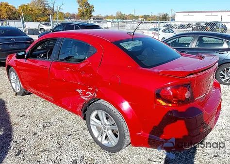 2014 Dodge Avenger Sxt from USA, damaged, VIN 1C3CDZCG3EN181432